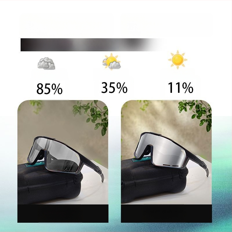 Polarizované cyklistické okuliare s vymeniteľnými šošovkami, pripravené na korekciu, nastaviteľné nosové vankúšiky, kompatibilné s čelenkou