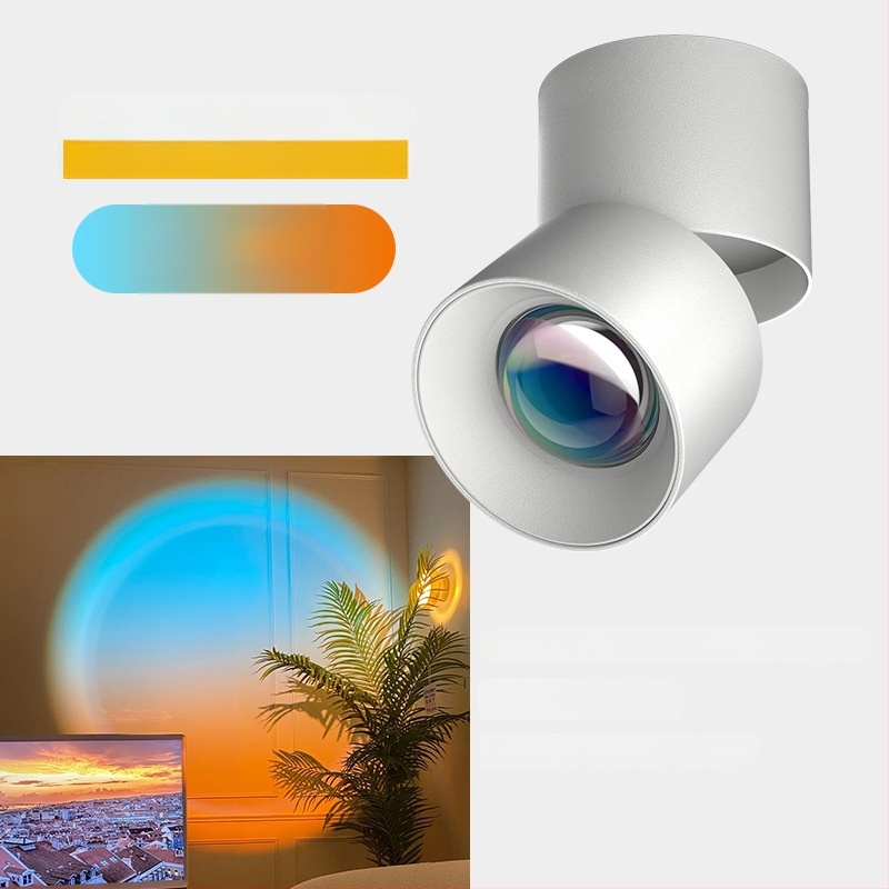 Sunset LED zabudované svetlo do chodby a obývačky – 220V, hliníkové puzdro, CRI 80–89, steny vypínač, moderný minimalistický štýl, neinteligentné ovládanie