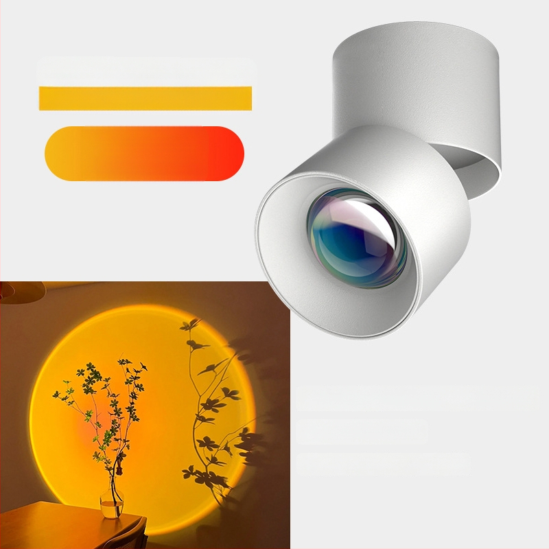 Sunset LED zabudované svetlo do chodby a obývačky – 220V, hliníkové puzdro, CRI 80–89, steny vypínač, moderný minimalistický štýl, neinteligentné ovládanie