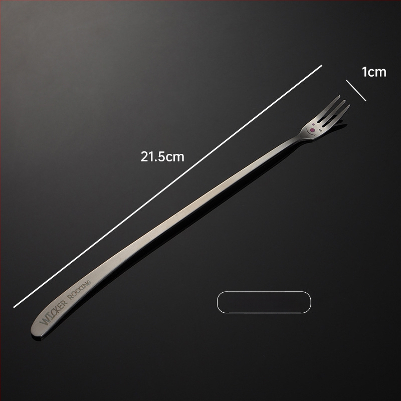 Sada príborov z 304 nerezovej ocele s laserovým motívom úsmevu a naklonenou rúčkou – lyžica, paličky a vidlička, kompletná sada s logom