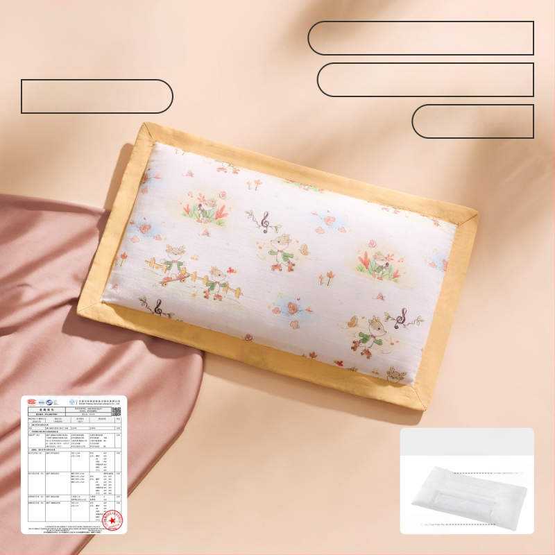 Joyncleon Jingqi Bērnu vissezonu spilvens – 100% kokvilna, karikatūru stilā, drošības klase A, piemērots zīdaiņiem un maziem bērniem, vasaras iznākums 2025