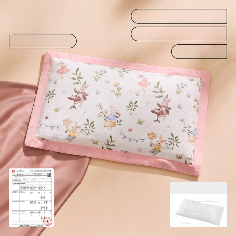 Joyncleon Jingqi Bērnu vissezonu spilvens – 100% kokvilna, karikatūru stilā, drošības klase A, piemērots zīdaiņiem un maziem bērniem, vasaras iznākums 2025