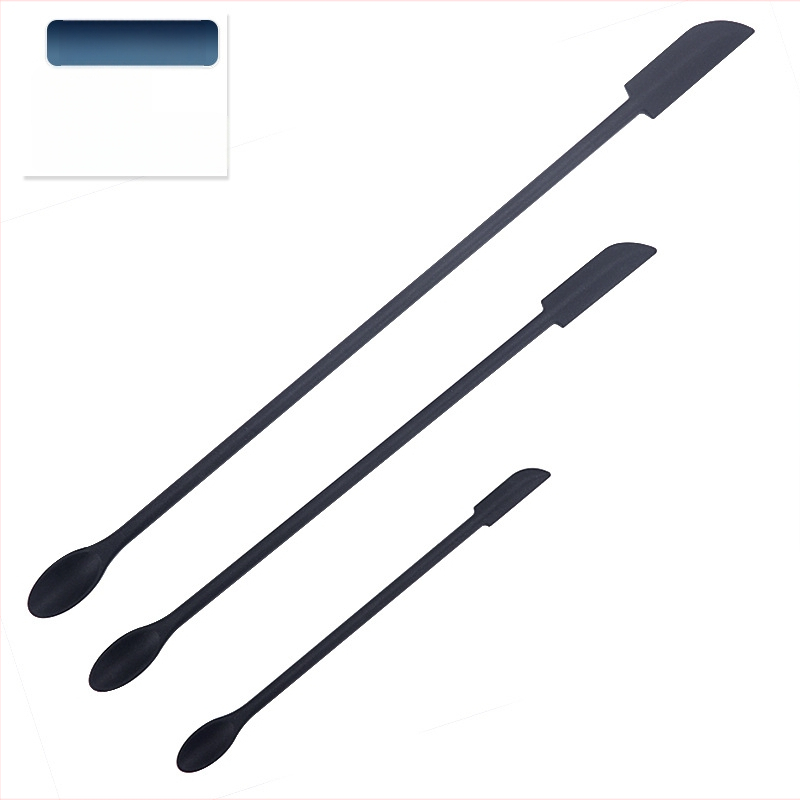 Mini silikónový set špachtiel na pečenie s ostrými špičkami, obsahuje špachtľu na fľašu a lyžičku na džem, 3 kusy — silikón, Kenna, 2018