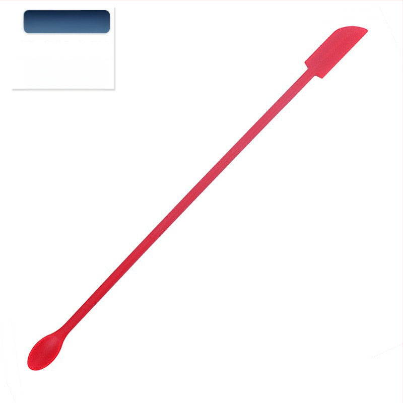 Mini silikónový set špachtiel na pečenie s ostrými špičkami, obsahuje špachtľu na fľašu a lyžičku na džem, 3 kusy — silikón, Kenna, 2018