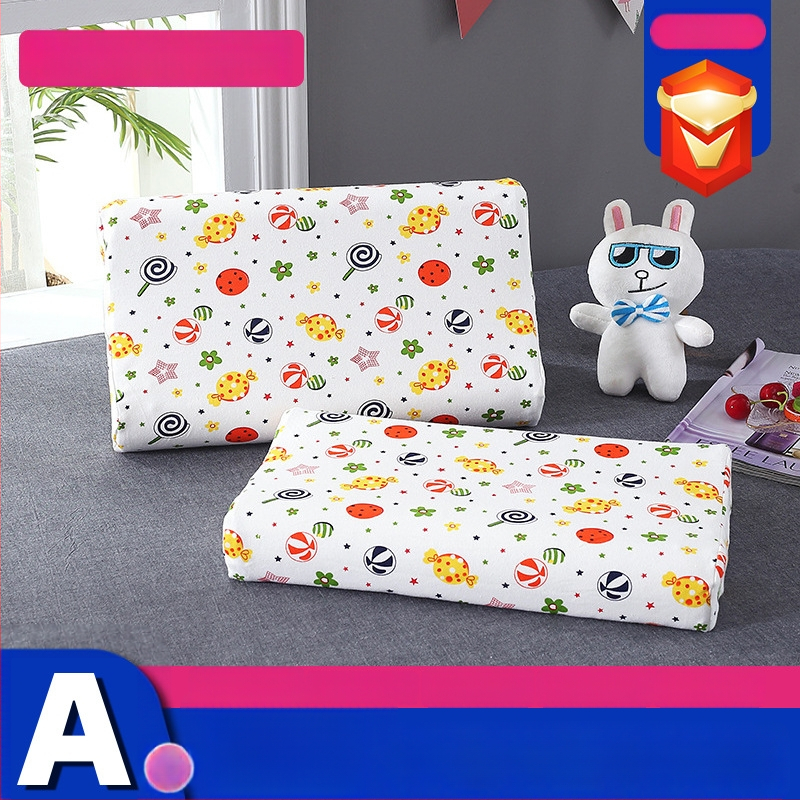 Detský vankúš - prírodný latexový jadro, bavlnená látka, obdĺžnikový tvar, všetky ročné obdobia, bezpečnostná trieda A