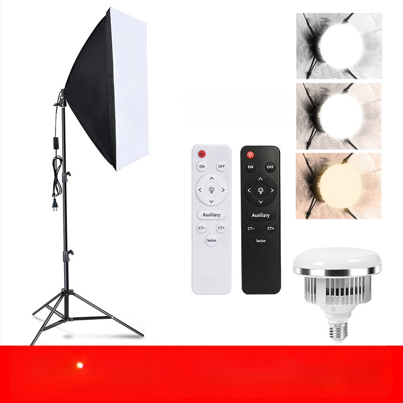Profesionalus LED grybų lemputė fotografavimui su nuotolinio valdymo – ryškumas reguliuojamas, spalvų temperatūra reguliuojama, tinka tiesioginėms transliacijoms ir fotografavimui