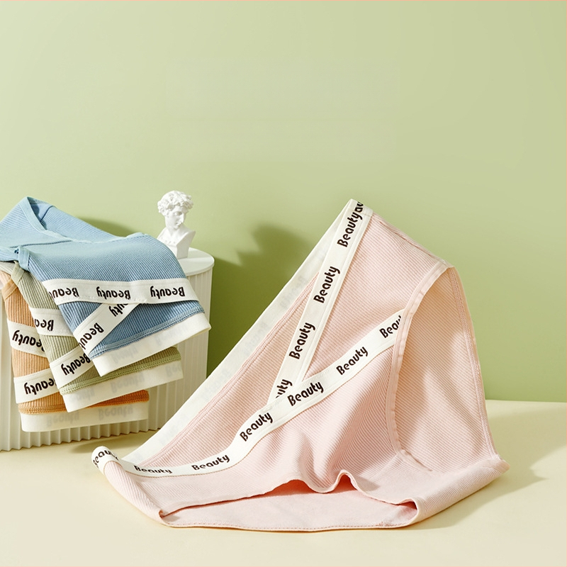 Pink Rhyme bavlnené tehotenské nohavičky so stredným pásom a V-tvarovou oporou bruška, rib knit