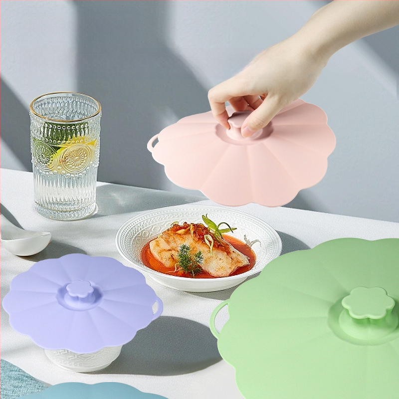SHY Silikónové krytky čerstvosti, 5-dielna súprava, Silikónové veko s vákuovým uzáverom, moderný minimalistický štýl