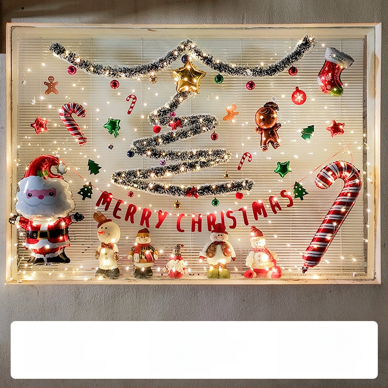 Vianočná dekorácia: girlanda z ratanu s strapcami a čipkou na okno (6fSTaTK4; Materiály: ratan, textil, ďalšie; Značka: Hangzhou Fuyang Trading Firm; Vhodné na Vianoce)