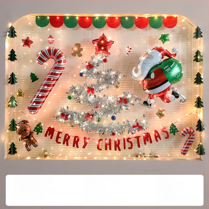 Vianočná dekorácia: girlanda z ratanu s strapcami a čipkou na okno (6fSTaTK4; Materiály: ratan, textil, ďalšie; Značka: Hangzhou Fuyang Trading Firm; Vhodné na Vianoce)