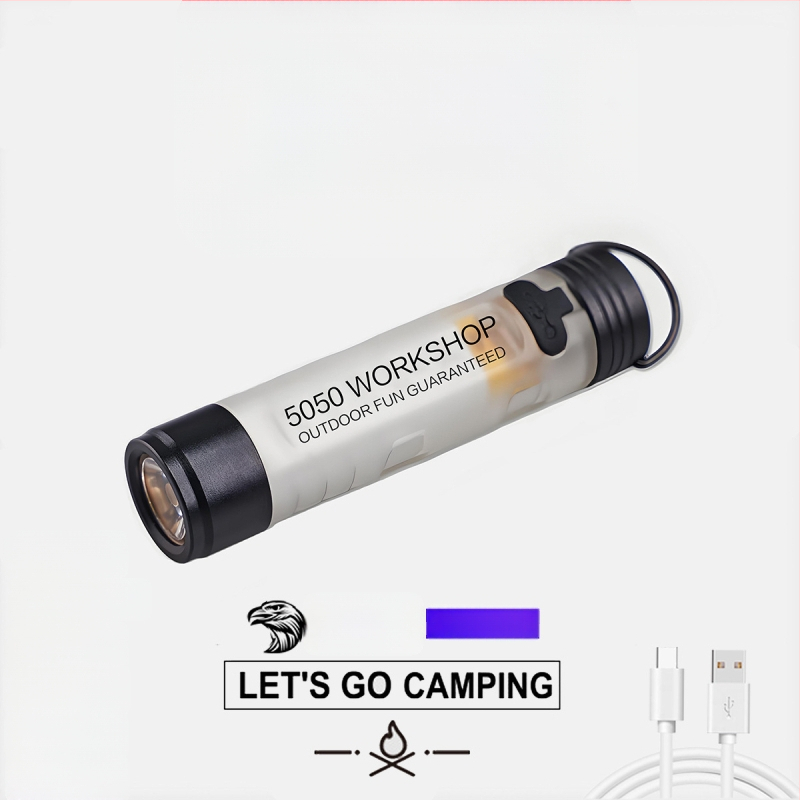 LED kapsová lampa na čiapku, telo z hliníkovej zliatiny + PC, 8W, nabíjateľná, dosah lúča 100–200 m