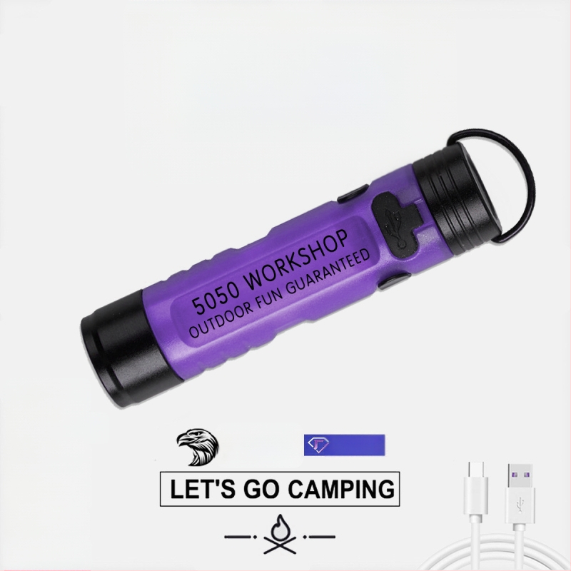 LED kapsová lampa na čiapku, telo z hliníkovej zliatiny + PC, 8W, nabíjateľná, dosah lúča 100–200 m