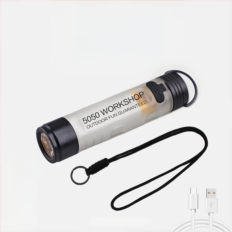 LED kapsová lampa na čiapku, telo z hliníkovej zliatiny + PC, 8W, nabíjateľná, dosah lúča 100–200 m