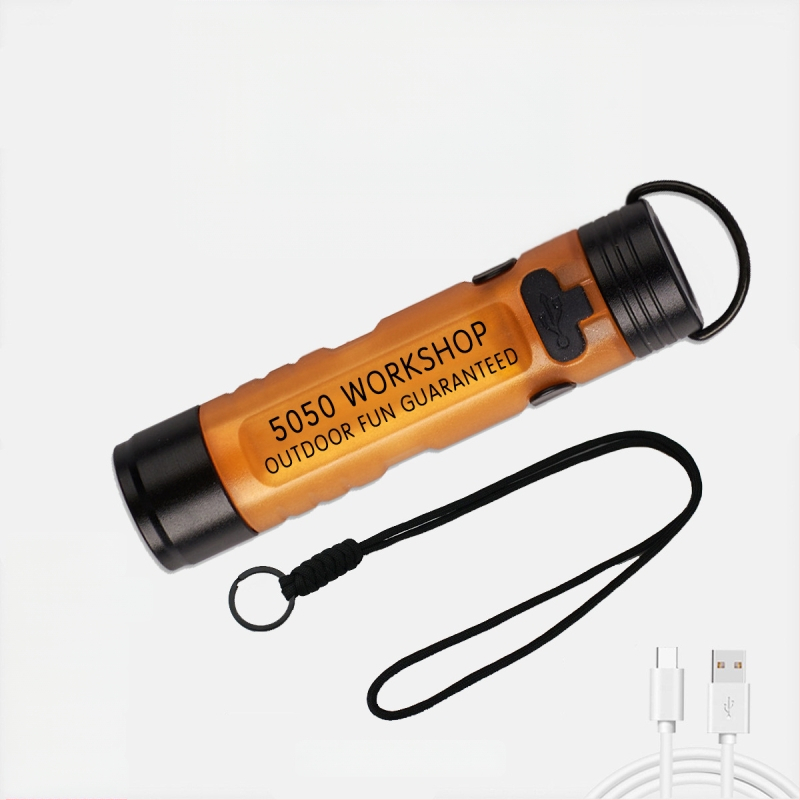 LED kapsová lampa na čiapku, telo z hliníkovej zliatiny + PC, 8W, nabíjateľná, dosah lúča 100–200 m