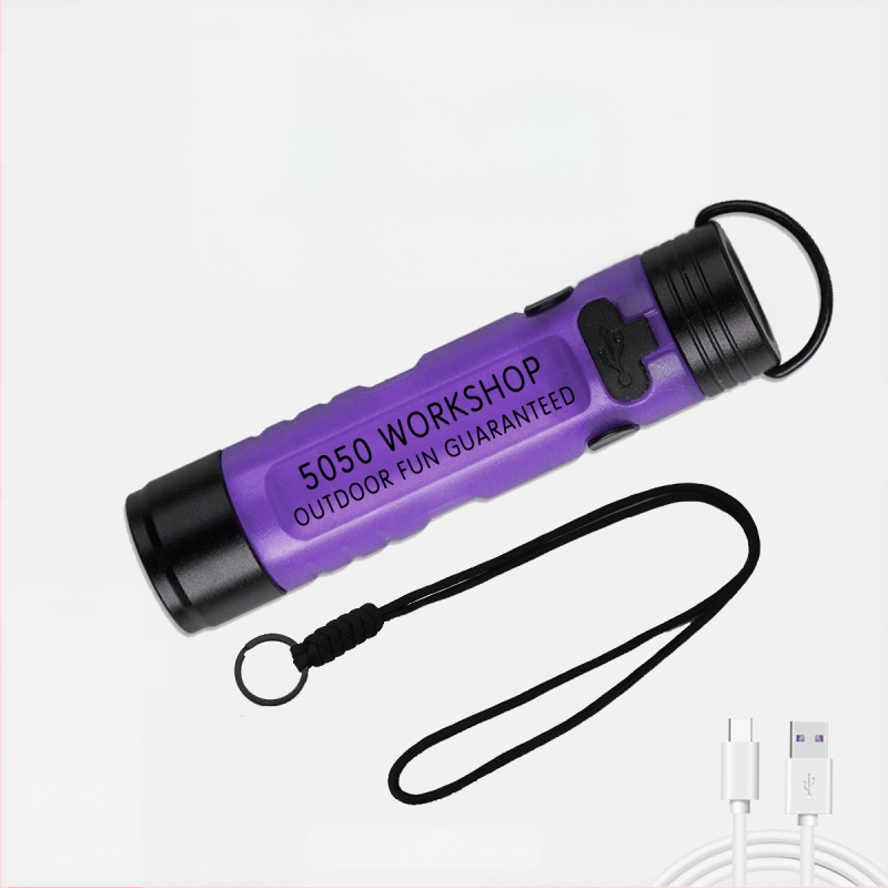 LED kapsová lampa na čiapku, telo z hliníkovej zliatiny + PC, 8W, nabíjateľná, dosah lúča 100–200 m