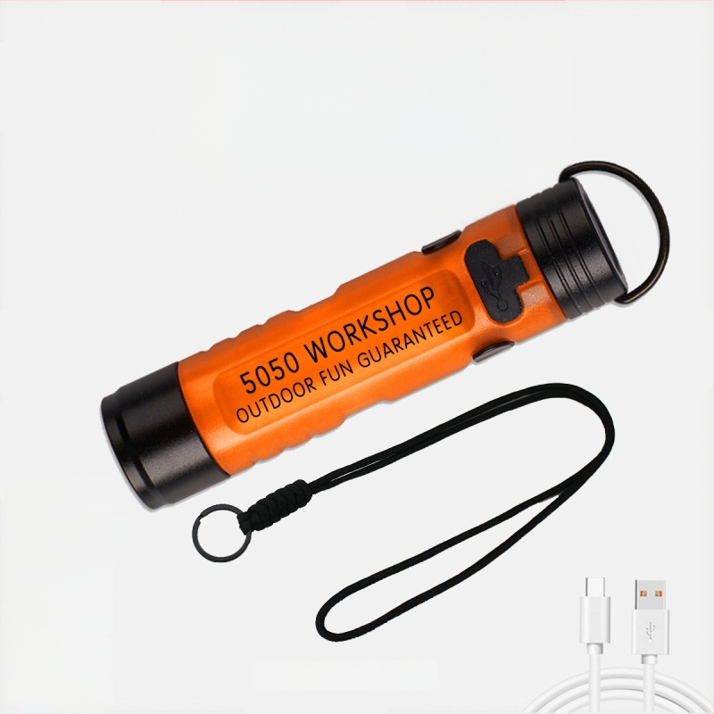 LED kapsová lampa na čiapku, telo z hliníkovej zliatiny + PC, 8W, nabíjateľná, dosah lúča 100–200 m