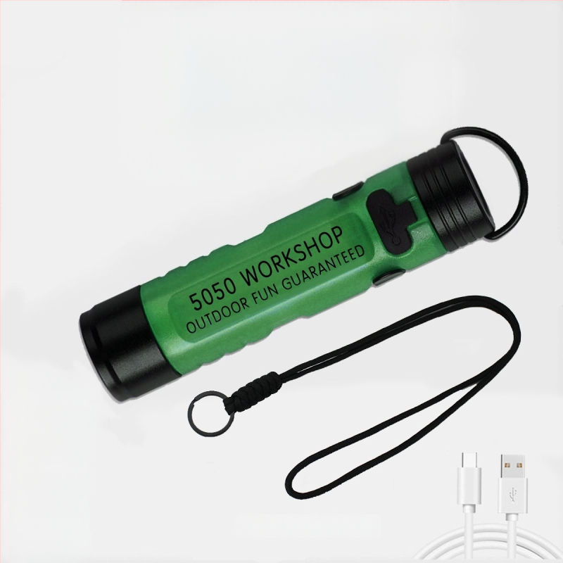 LED kapsová lampa na čiapku, telo z hliníkovej zliatiny + PC, 8W, nabíjateľná, dosah lúča 100–200 m