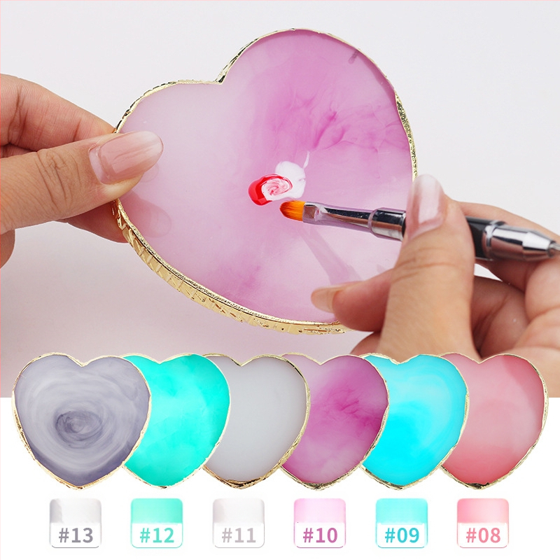 Predvádzacia doska na nechtový dizajn, paleta tvaru srdca, 50 g, Emperor mei