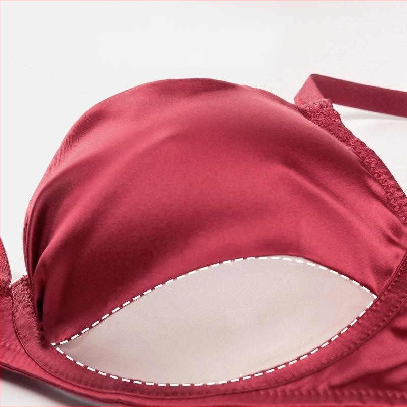 Бюстгальтер — нейлонова основна материя; чашка 3/4; тънка формована чашка; фиксирани двойни презрамки; функция: събиране