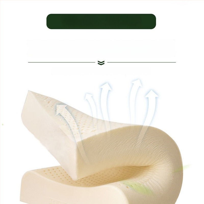 BaoShiKang Prírodný latexový vankúš, obdĺžnikový tvar, 1–2 kg, obsah latexu >90%
