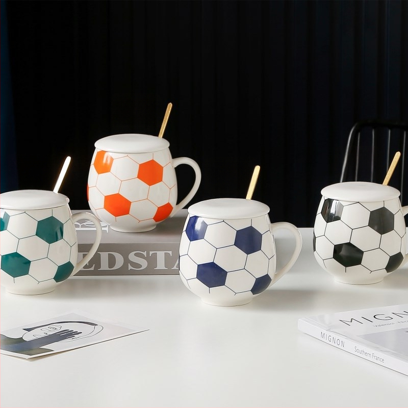 Κεραμική κούπα με θέμα το ποδόσφαιρο – Παγκόσμιο Κύπελλο, μάρκα Yishuangpin, στυλ Soccer Cup, κωδικός προϊόντος 1101