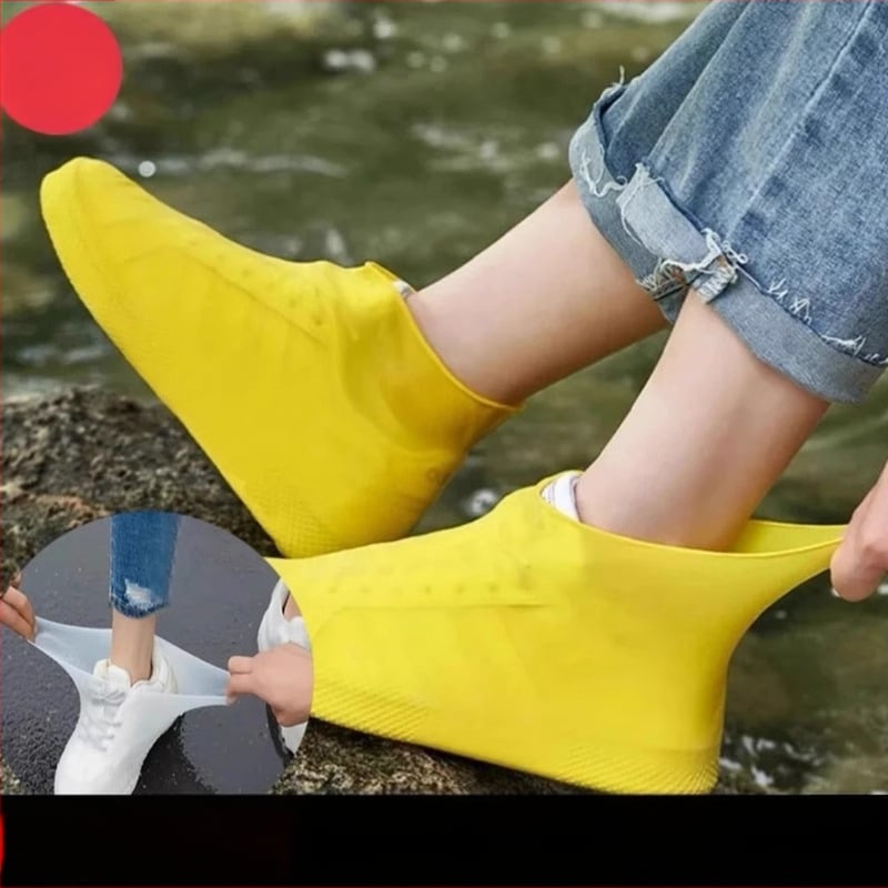 Návleky na topánky, opakovane použiteľné, vodeodolné, protišmykové, zo silikónu, unisex