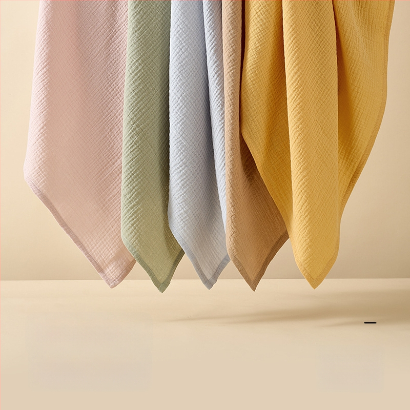 Бебешка двойнослойна марля кърпа, чист памук, тегло 100-200 g, за всички сезони, персонализирана обработка