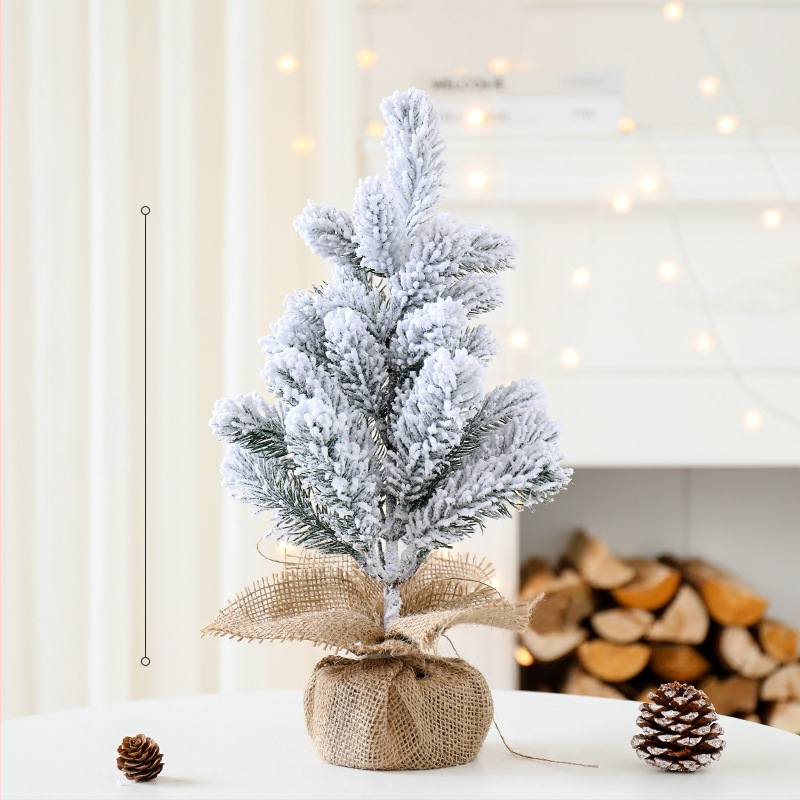 Stolný vianočný stromček s vločkami snehu, borový dizajn, Yue Xiaoyi, model SD=XSXH-E, určený na stojan na podlahe