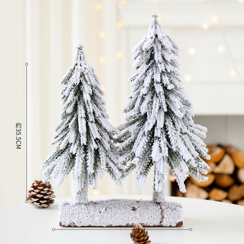 Stolný vianočný stromček s vločkami snehu, borový dizajn, Yue Xiaoyi, model SD=XSXH-E, určený na stojan na podlahe