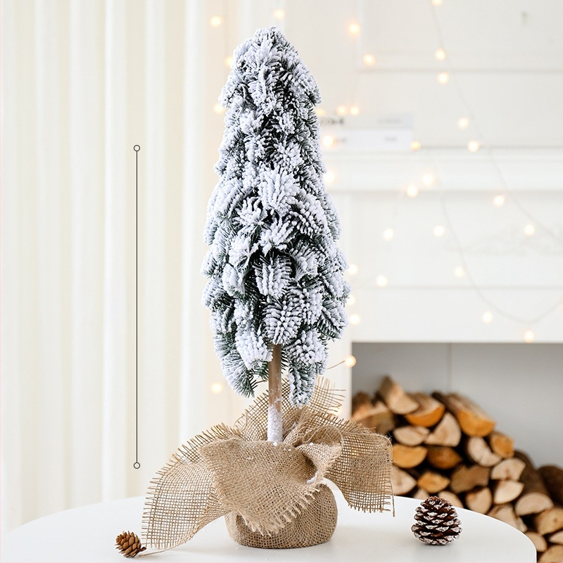 Stolný vianočný stromček s vločkami snehu, borový dizajn, Yue Xiaoyi, model SD=XSXH-E, určený na stojan na podlahe