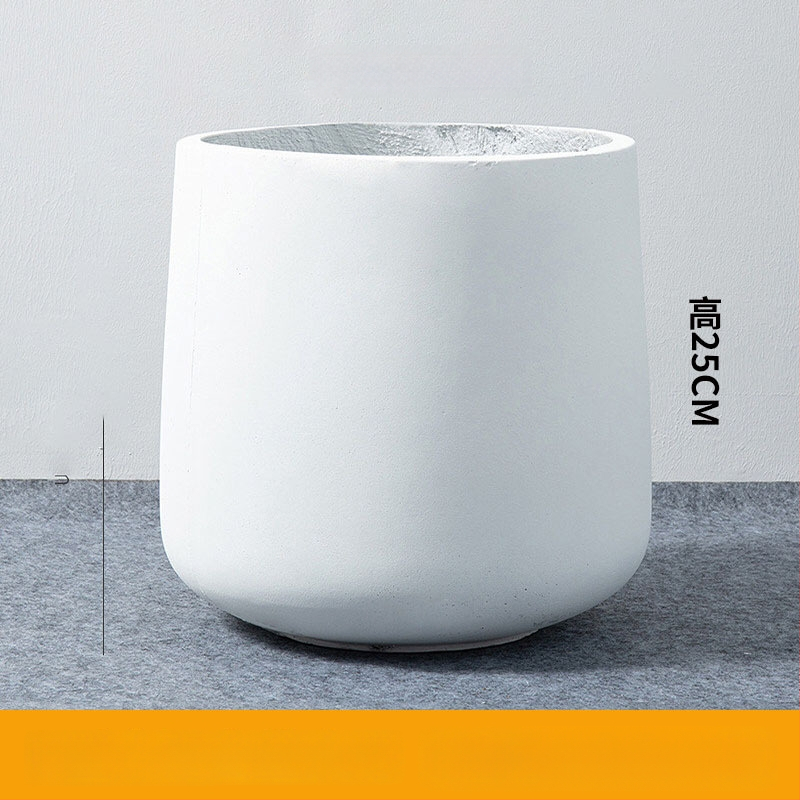 Vnútorná krajinná dekorácia: betónový kvetináč, nordický štýl, podlahový typ, vhodné pre kancelárie, hotely a domáce bývanie