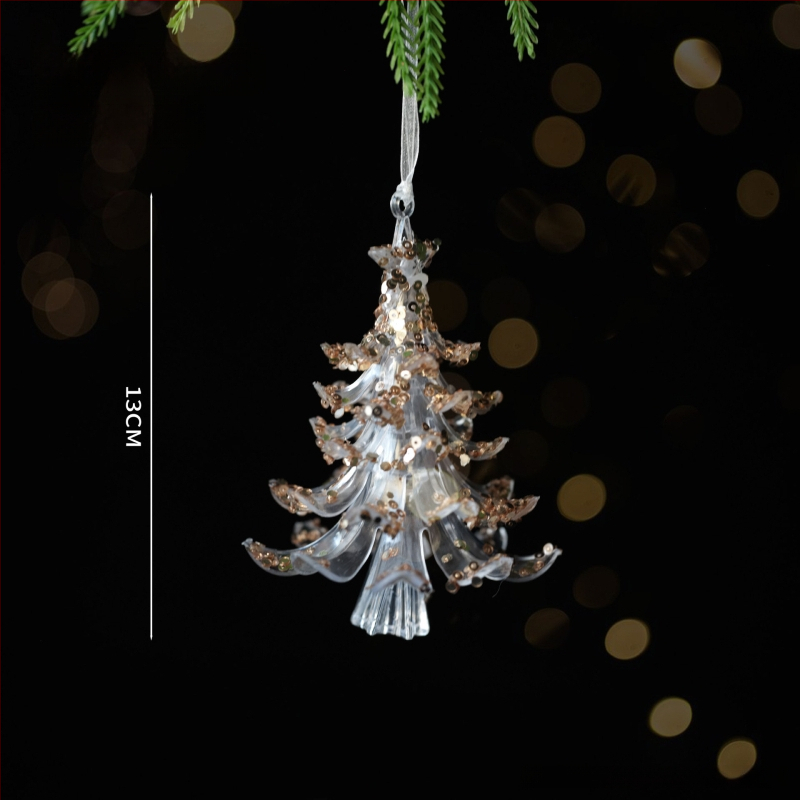 Akrylový visiaci ozdobný prvok – Vianočný štýl, na Vianoce, značka Miman