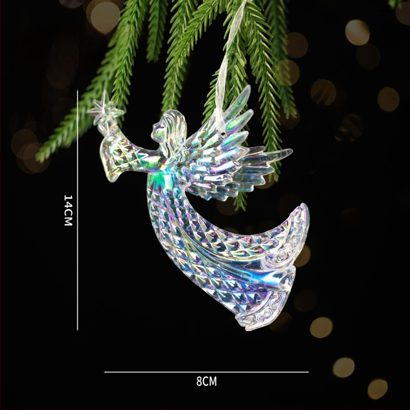 Akrylový visiaci ozdobný prvok – Vianočný štýl, na Vianoce, značka Miman