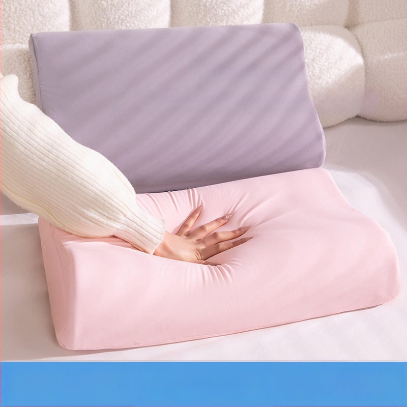 Vankúš z peny s pamäťou, Ice Silk látka, vlnitý tvar, univerzálne použitie