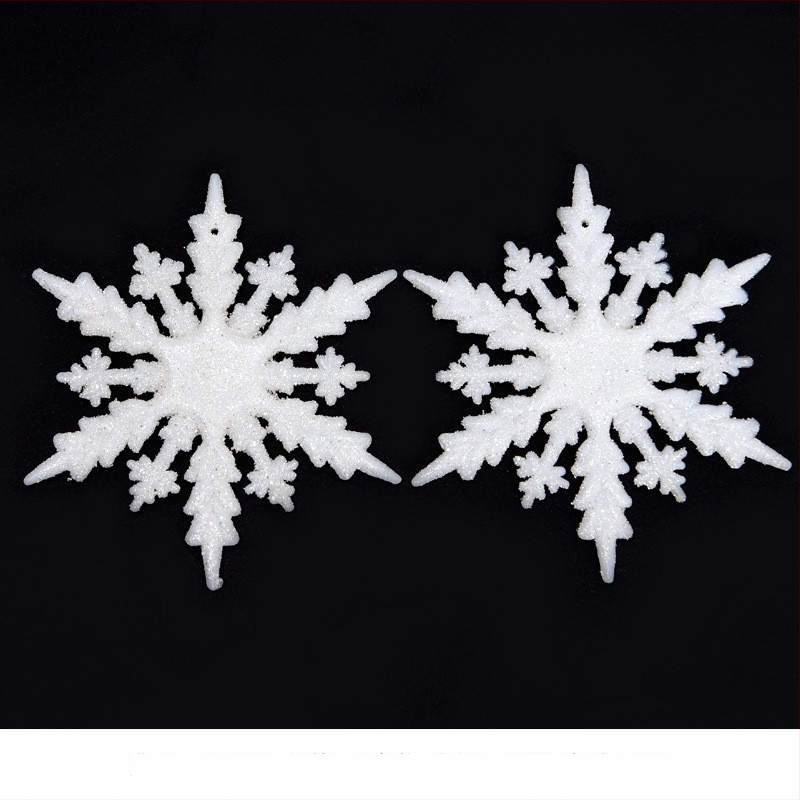 Plastové krištáľové snehové vločky na dekoráciu vianočného stromčeka – balenie: OPP vrecko; materiál: plast; úpravy: Áno; licencovaná súkromná značka: Áno; značka: Hong Kong Heng