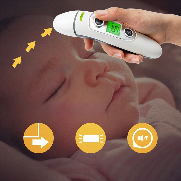 Инфрачервен термометър за челото и ухото, двойно използване, Bluetooth, FC-IR100, за домашна употреба