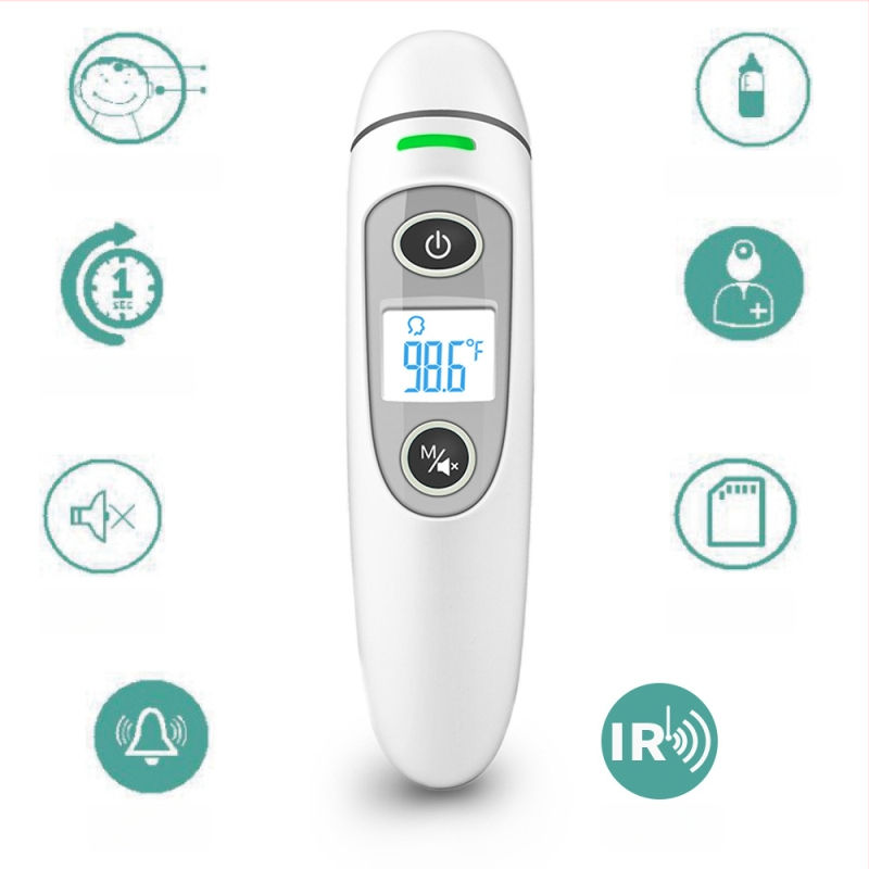 Инфрачервен термометър за челото и ухото, двойно използване, Bluetooth, FC-IR100, за домашна употреба