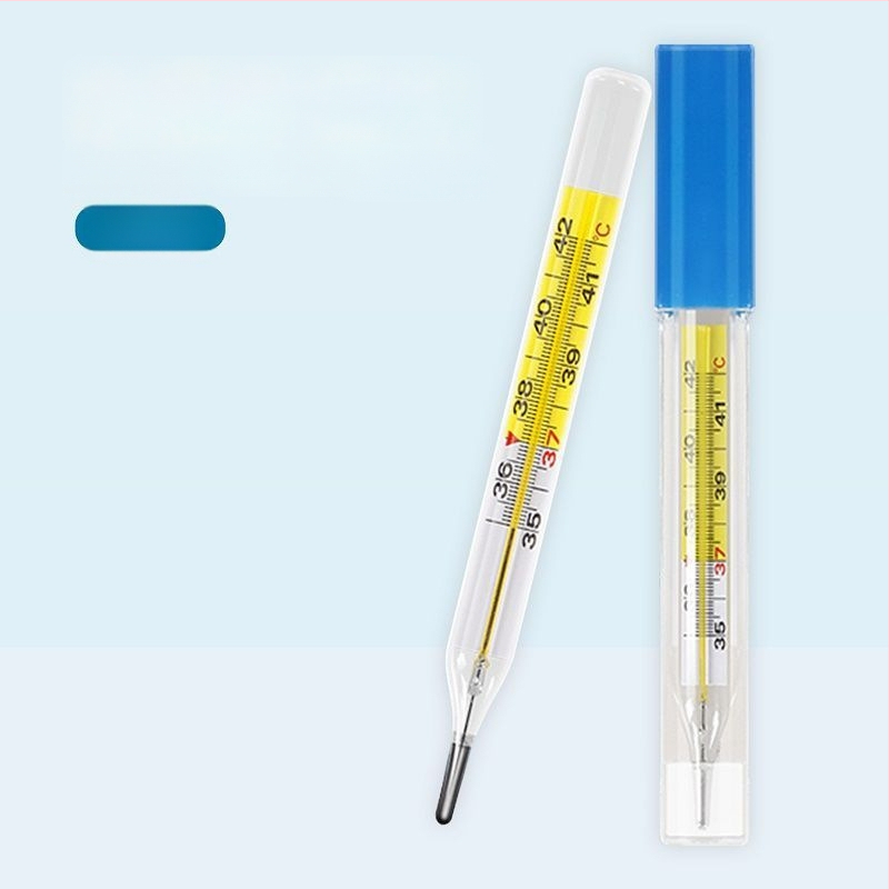 Цифров термометър за челото с LCD дисплей, мека върха и сменяема батерия за домашна употреба