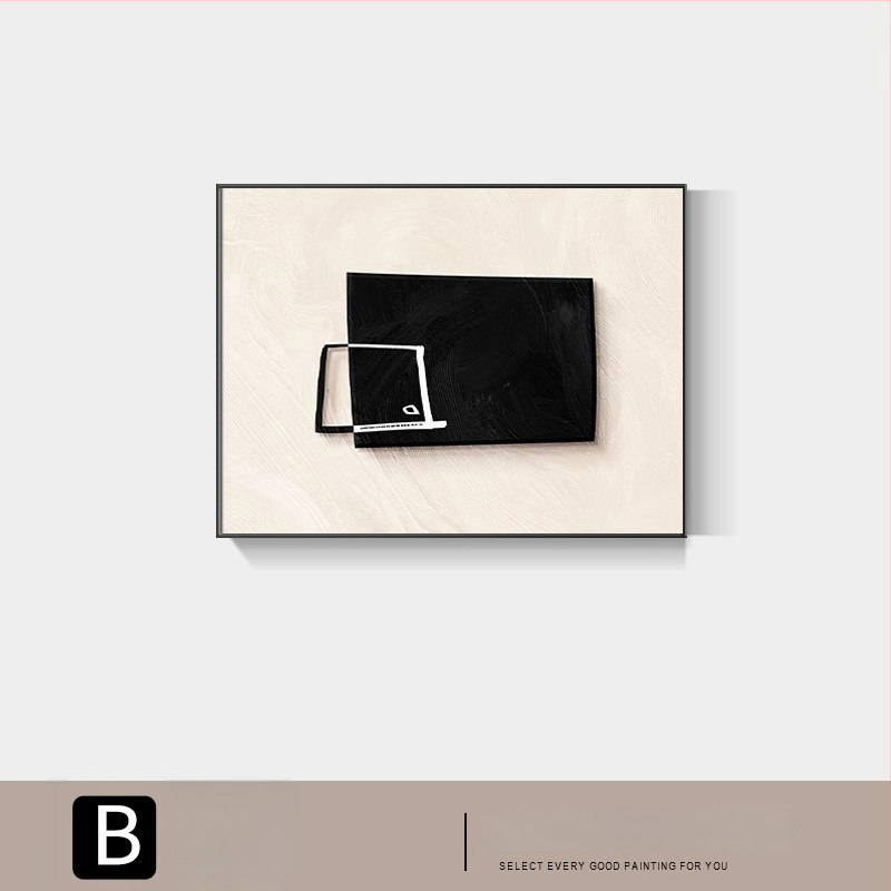 Moderné minimalistické abstraktné nástenné dielo pre elektrický rozvádzač, rám, jednopanélový plátenný panel s Crystal Film povrchom