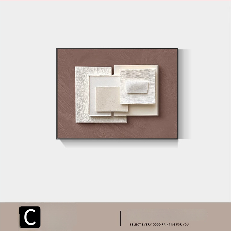 Moderné minimalistické abstraktné nástenné dielo pre elektrický rozvádzač, rám, jednopanélový plátenný panel s Crystal Film povrchom