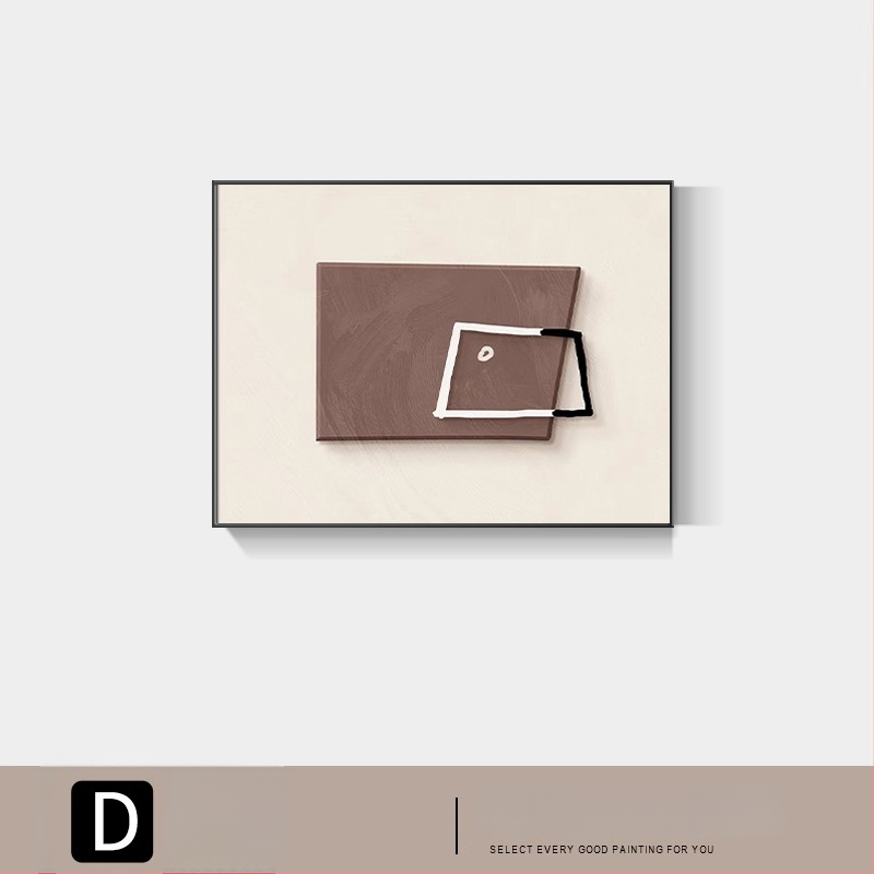 Moderné minimalistické abstraktné nástenné dielo pre elektrický rozvádzač, rám, jednopanélový plátenný panel s Crystal Film povrchom