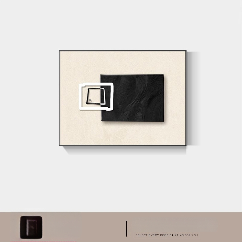 Moderné minimalistické abstraktné nástenné dielo pre elektrický rozvádzač, rám, jednopanélový plátenný panel s Crystal Film povrchom