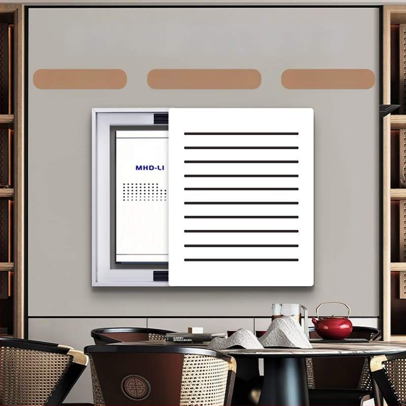 Dekoratívne nástenné umelecké dielo pre elektrický merací box — rámované, krajinný vzor, jednopanelové, PVC jadro, PS vonkajší rám, moderná vyrezávaná dekoratívna maľba