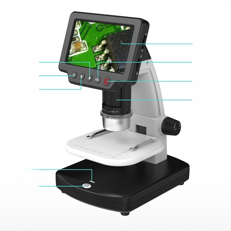 Yishun Hongda Digitálny mikroskop s lupou, 1200X, na pozorovanie hmyzu a biologickú/priemyselnú kontrolu, kompaktná kamera