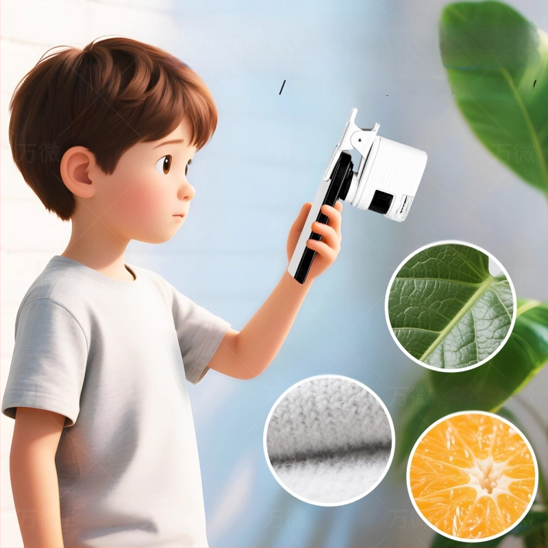 Prenosný optický mikroskop hračka pre študentov – vzdelávací vedecký nástroj s vysokým rozlíšením pozorovania baktérií, plastová konštrukcia