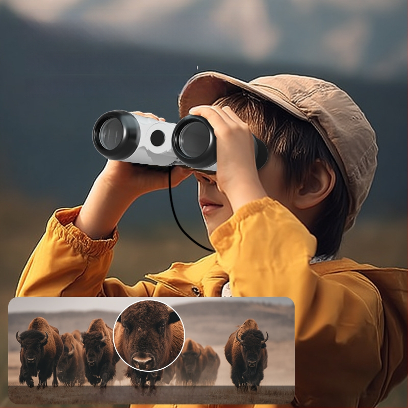 Výchovná súprava pre vedecké pokusy so mikroskopom a binokulárnym vysokovýkonným ďalekohľadom; plastový materiál; pre vek 7–14 rokov; značka Learn from Yuma; pôvod: Guangdong, Čína.