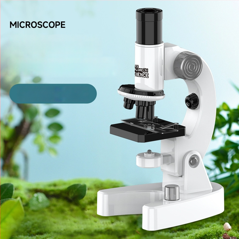 Optický mikroskop s vysokým rozlíšením pre vzdelávacie experimenty z biológie/chemie, ABS DIY hračka pre deti 4–6 rokov, bez elektriny