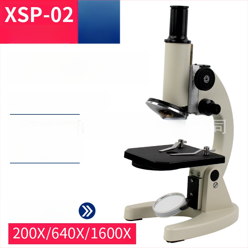 Biologický mikroskop pre študentov, zväčšenie 640x, Full of Wisdom značka, učebný mikroskop