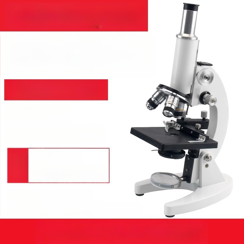 Biologický mikroskop pre študentov, zväčšenie 640x, Full of Wisdom značka, učebný mikroskop