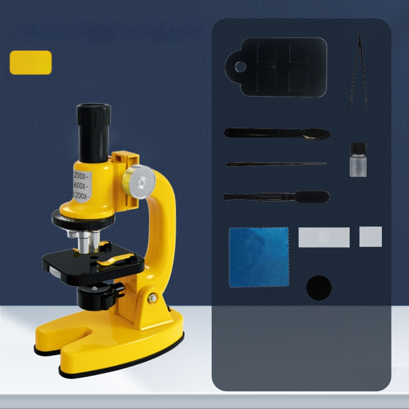 Detský mikroskop 1200X – vzdelávací biologický vedecký set, elektricky napájaný, vhodný pre DIY, pre deti 7–14 rokov